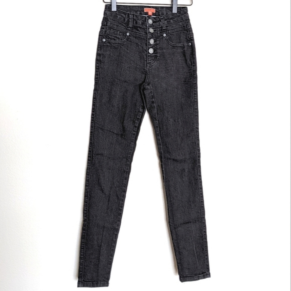 Modcloth High Rise 4 Button Skinny Jeans size 00